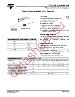 EGP10A-E3/54 datasheet  